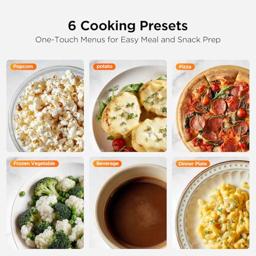 BLACK+DECKER EM0P04P11 Countertop Microwave Oven, 1.1 Cu Ft, 1000W with 6 One-Touch Presets, Express Cooking, 10 Power Levels, and Child Safety Lock, Black - My Kitchen Products