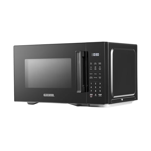BLACK+DECKER EM0P04P11 Countertop Microwave Oven, 1.1 Cu Ft, 1000W with 6 One-Touch Presets, Express Cooking, 10 Power Levels, and Child Safety Lock, Black - My Kitchen Products