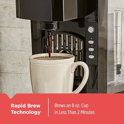 BLACK+DECKER Family Single Serve K-Cup Brewer: Large 50oz Water Reservoir, Versatile Ground Coffee & K-Cup Compatibility, Adjustable Tray for Travel Mugs - My Kitchen Products