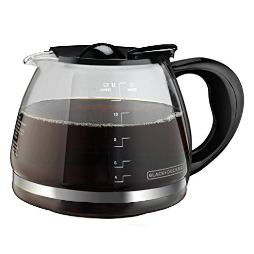 Black+Decker GC3100B TC1200B 12-Cup Replacement Carafe, Black Handle - My Kitchen Products