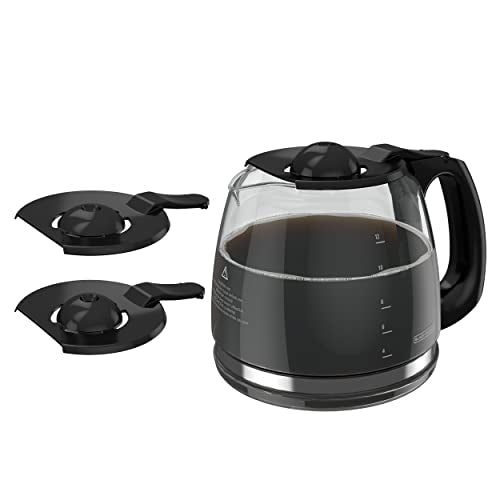 Black+Decker GC3100B TC1200B 12-Cup Replacement Carafe, Black Handle - My Kitchen Products