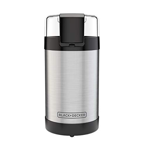 BLACK+DECKER One Touch Coffee Grinder, 2/3 Cup Coffee Bean Capacity, Spice Grinder, One Touch Push-Button Control -150 Watts -Stainless Steel Blades - My Kitchen Products