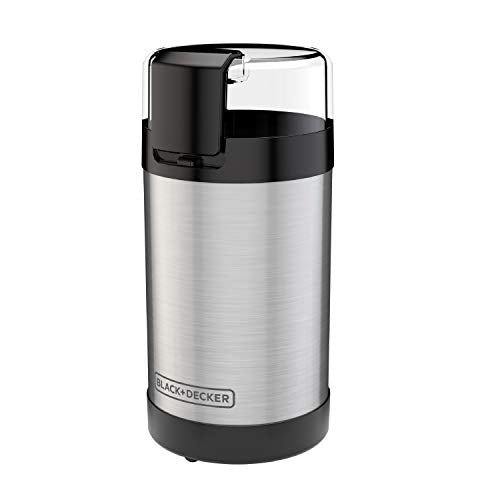 BLACK+DECKER One Touch Coffee Grinder, 2/3 Cup Coffee Bean Capacity, Spice Grinder, One Touch Push-Button Control -150 Watts -Stainless Steel Blades - My Kitchen Products