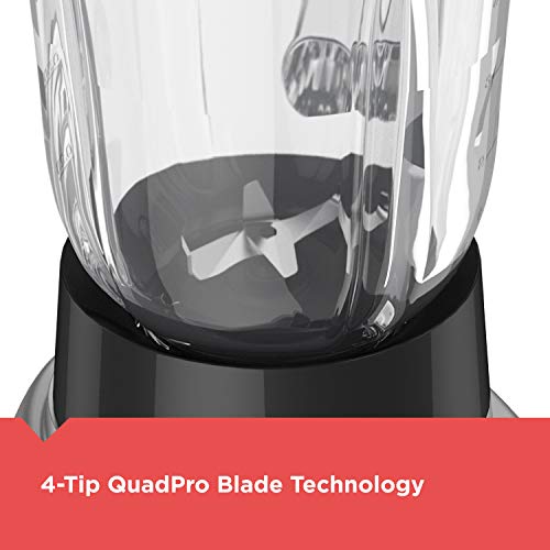 BLACK+DECKER PowerCrush Multi-Function Blender with 6-Cup Glass Jar, 4 Speed Settings, Silver - My Kitchen Products