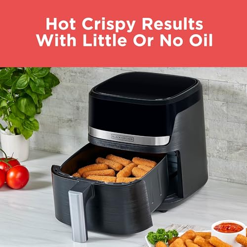 BLACK+DECKER Purifry 4QT Air Fryer, Crispy Deep Fried Taste without the Fat, Plus Bake, Dehydrate, and Keep Food Warm, Digital Touchscreen and Auto Shut-Off - My Kitchen Products
