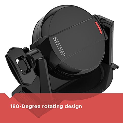 BLACK+DECKER Rotating Waffle Maker, Black, WMD200B - My Kitchen Products