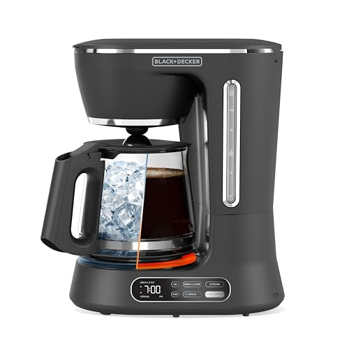 BLACK+DECKER Split Brew 12-Cup Digital Coffee Maker, CM0122, Iced or Hot Coffee, Programmable, Quick Touch, 4-Hour Keep Warm - My Kitchen Products