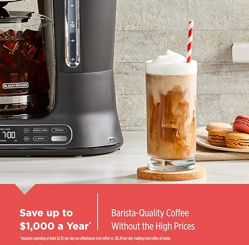BLACK+DECKER Split Brew 12-Cup Digital Coffee Maker, CM0122, Iced or Hot Coffee, Programmable, Quick Touch, 4-Hour Keep Warm - My Kitchen Products