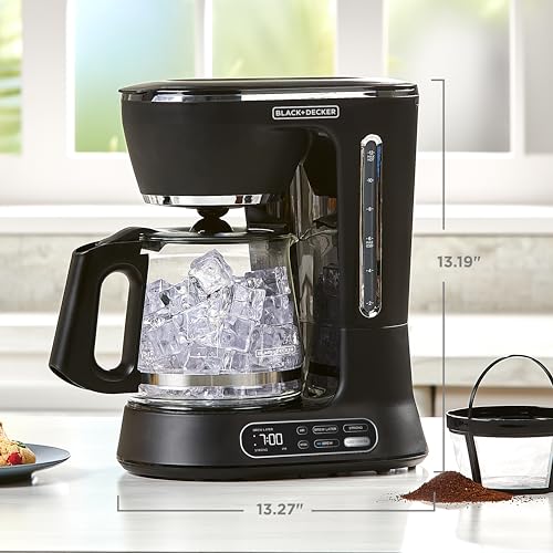 BLACK+DECKER Split Brew 12-Cup Digital Coffee Maker, CM0122, Iced or Hot Coffee, Programmable, Quick Touch, 4-Hour Keep Warm - My Kitchen Products