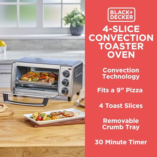 BLACK+DECKER TO1313SBD Toaster Oven, 15.47 Inch, Silver - My Kitchen Products