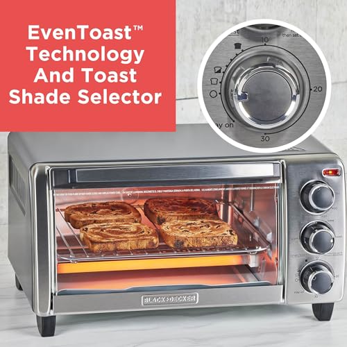 BLACK+DECKER TO1313SBD Toaster Oven, 15.47 Inch, Silver - My Kitchen Products