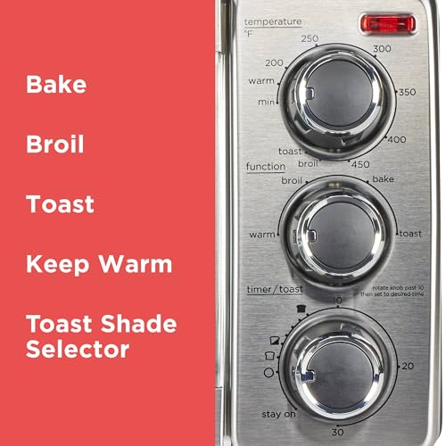 BLACK+DECKER TO1313SBD Toaster Oven, 15.47 Inch, Silver - My Kitchen Products