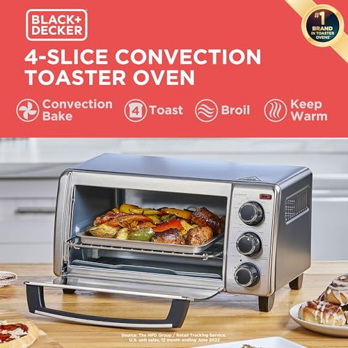 BLACK+DECKER TO1313SBD Toaster Oven, 15.47 Inch, Silver - My Kitchen Products