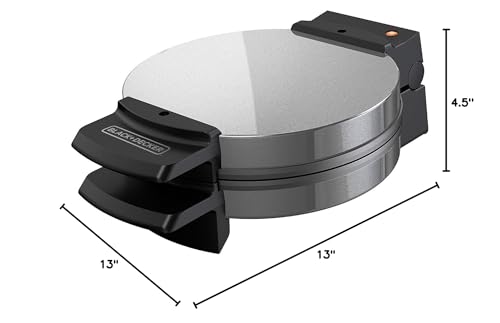 BLACK+DECKER WMB500 Traditional Belgian-Style Waffle Maker, Stainless Steel - My Kitchen Products