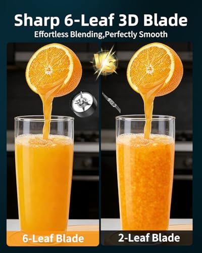 Blender for Smoothie, Abuler 1200W Personal Blender for Shake and Smoothies for Kitchen with 2 No-BPA 20oz Portable Cups, Single Serve Smoothies Maker Mixer for Juices, Nutritious Recipe - My Kitchen Products
