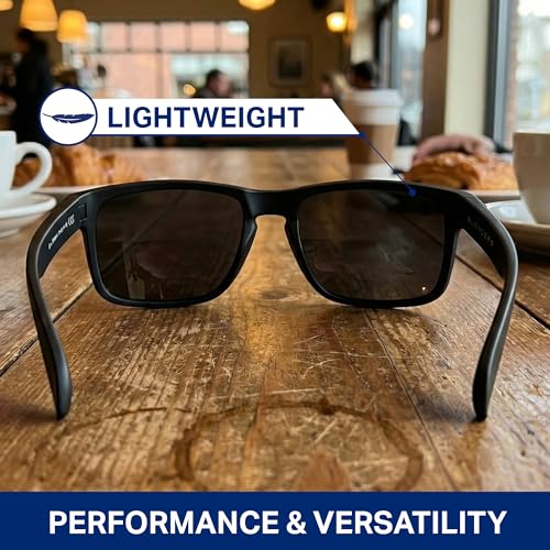 Blenders Eyewear Canyon – Polarized Sunglasses – Active Style, Durable Frame – 100% UV Protection – For Men – Black Tundra - My Kitchen Products