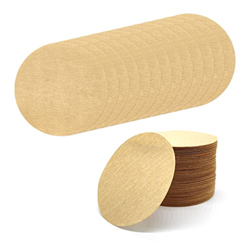 BlingKingdom 300pcs 2.5" Unbleached Replacement Natural Paper Filters Round Coffee Filter Paper Compatible with Aerobie Aeropress Coffee and Espresso Makers Moka Pot Ice Drip Pot (Brown) - My Kitchen Products