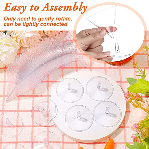 Boao 100 Pcs Plastic Martini Glasses 2 oz Disposable Martini Glasses Bulk Unbreakable Mini Margarita Cups Cocktail Dessert Parfait Cups for Wedding Events Party Bowl Wine Ice Cream (Clear,Classic) - My Kitchen Products