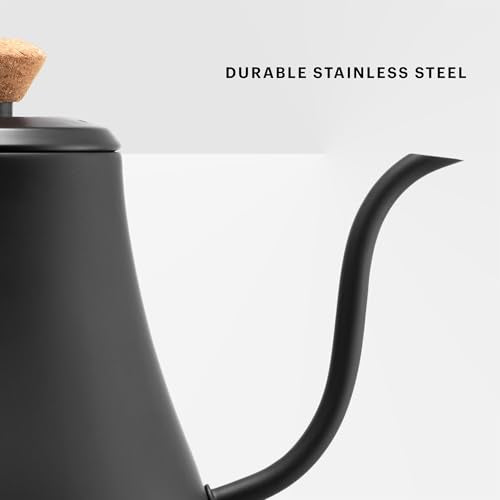 Bodum 27oz Bistro Gooseneck Electric Water Kettle, Pour Over Coffee & Tea, Stainless Steel, Matte Black - My Kitchen Products