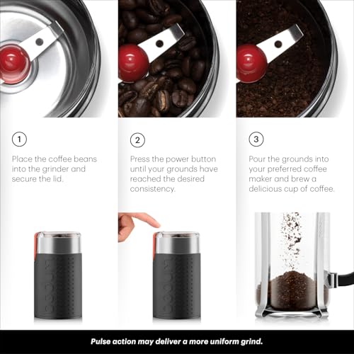 Bodum Bistro Electric Blade Coffee Grinder, Black - My Kitchen Products
