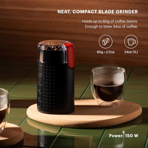 Bodum Bistro Electric Blade Coffee Grinder, Black - My Kitchen Products