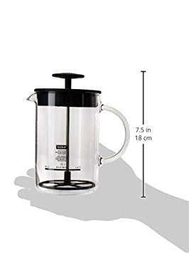 Bodum, Latteo Manual Milk Frother, 8 Ounce, Black - My Kitchen Products