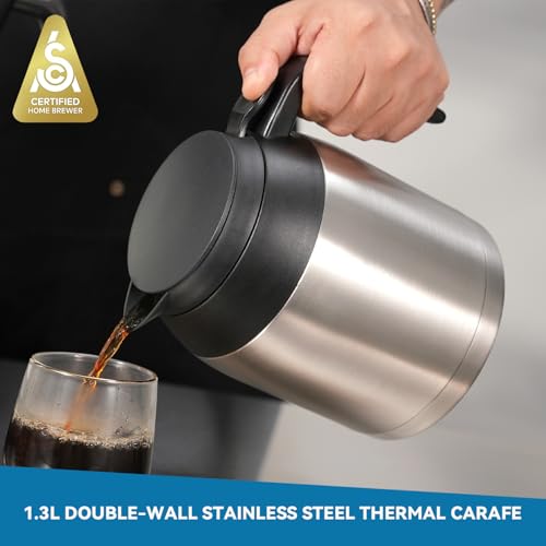 Bonavita 8 Cup Drip Coffee Maker Machine, One-Touch Pour Over, Auto Pause Brewing with Stainless Steel Double Wall Thermal Carafe, SCA Certified, Dishwasher Safe, BV1901TS - My Kitchen Products