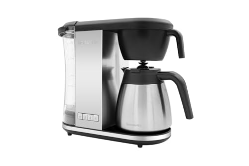 Bonavita Enthusiast 8 Cup Drip Coffee Brewer, Pour Over, SCA Certified Coffee Machine with Thermal Carafe, Stainless Steel Panel, Removable Reservoir - My Kitchen Products