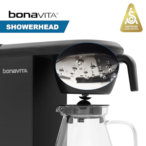 Bonavita Enthusiast 8 Cup Drip Coffee Brewer, Pour Over, SCA Certified Coffee Machine with Thermal Carafe, Stainless Steel Panel, Removable Reservoir - My Kitchen Products