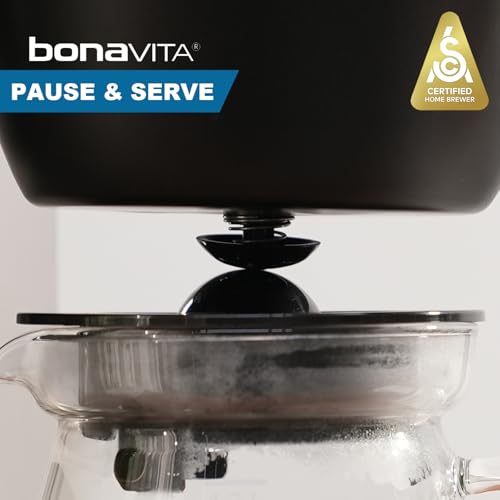 Bonavita Enthusiast 8 Cup Drip Coffee Brewer, Pour Over, SCA Certified Coffee Machine with Thermal Carafe, Stainless Steel Panel, Removable Reservoir - My Kitchen Products