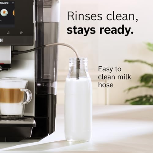 Bosch Fully Automatic Coffee and Espresso Machine - 35 Drinks, Double Cup Barista Style Super Coffee Maker - Touchscreen, Large Bean Capacity - Easy Clean, Maintenance - Black - TPU60309 - My Kitchen Products