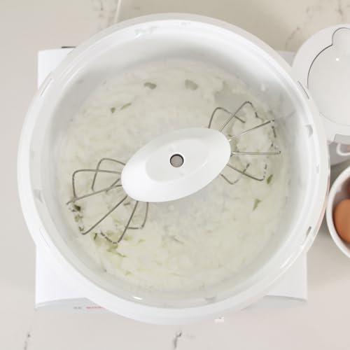 Bosch Universal Plus Stand Mixer 500 Watt, 6.5 Quarts with Wire Whips, Dough Hook & NutriMill Dough Hook Extender Bundle - My Kitchen Products