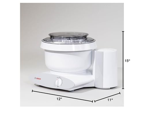 Bosch Universal Plus Stand Mixer 500 Watt, 6.5 Quarts with Wire Whips, Dough Hook & NutriMill Dough Hook Extender Bundle - My Kitchen Products