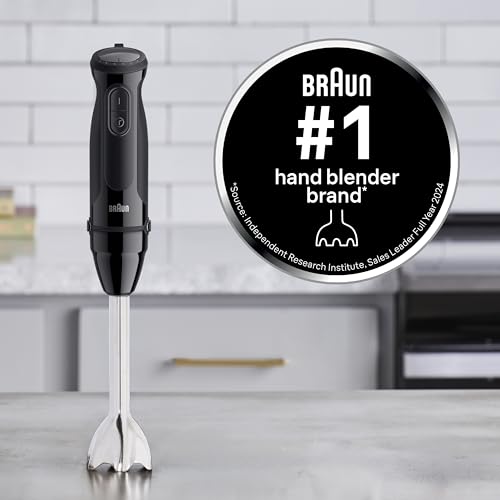 Braun MQ50202M MultiQuick Vario 5 Handheld Blender – 21-Speed Stick with Turbo Boost, Stainless Steel Blades, EasyClick System, 500W, Chopper, Whisk, Masher – Immersion Blender for Smoothies - My Kitchen Products