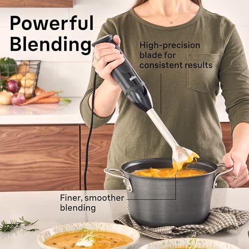 Braun MQ5025 Hand Blender Multiquick Vario, MQ5025, Black - My Kitchen Products