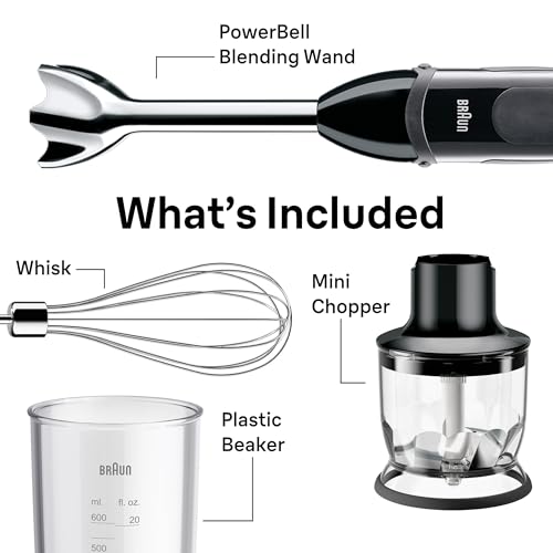 Braun MQ5025 Hand Blender Multiquick Vario, MQ5025, Black - My Kitchen Products