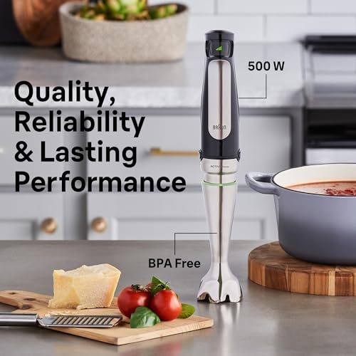 Braun MultiQuick MQ7025X Immersion Blender, Faster, Finer Blending - My Kitchen Products