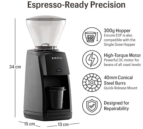 Breville Bambino Plus Espresso Machine Bundle w/ Baratza Encore ESP Espresso Grinder | Black | BEP501BTR1BNA1 - My Kitchen Products