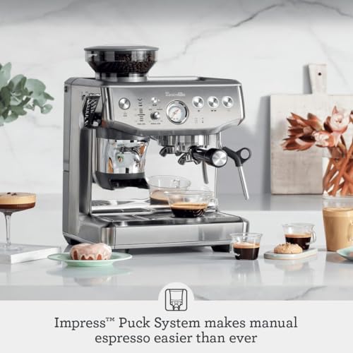 Breville Barista Express Impress Espresso Machine BES876BSS, Brushed Stainless Steel - My Kitchen Products