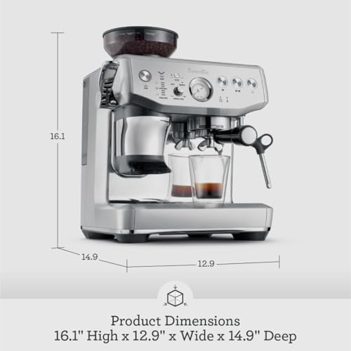 Breville Barista Express Impress Espresso Machine BES876BSS, Brushed Stainless Steel - My Kitchen Products