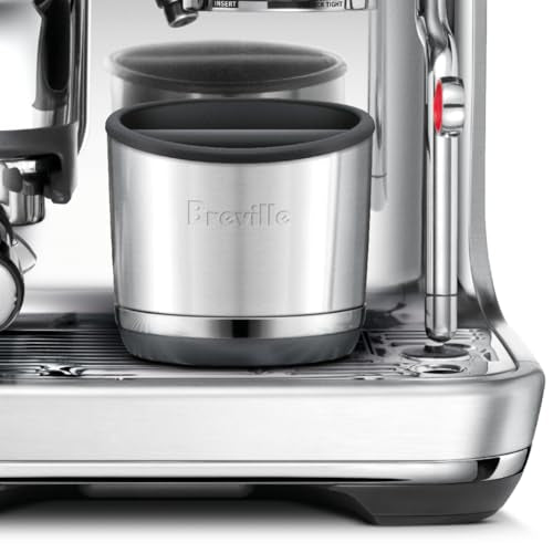 Breville BEA501BSS Knock Box 10 Espresso Machine Accessory, 10 Puck Capacity, Brushed Stainless Steel - My Kitchen Products
