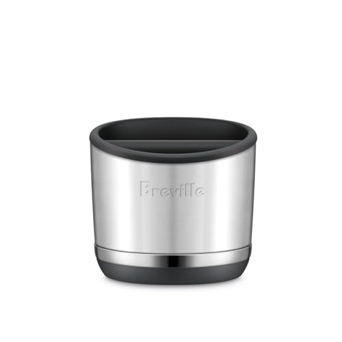 Breville BEA501BSS Knock Box 10 Espresso Machine Accessory, 10 Puck Capacity, Brushed Stainless Steel - My Kitchen Products