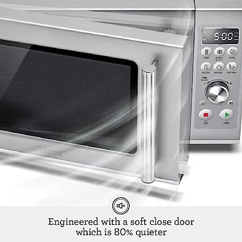 Breville BMO650SIL Compact Wave Soft Close Countertop Microwave Oven, Silver - My Kitchen Products