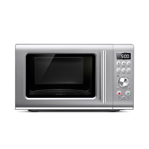 Breville BMO650SIL Compact Wave Soft Close Countertop Microwave Oven, Silver - My Kitchen Products