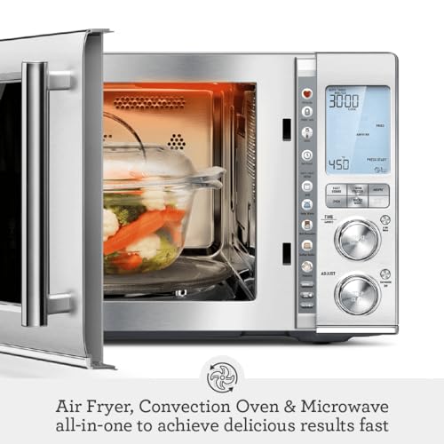 Breville BMO870BSS Combi Wave 3-in-1 Microwave, Air Fryer and Convection Oven, Brushed Stainless Steel - My Kitchen Products