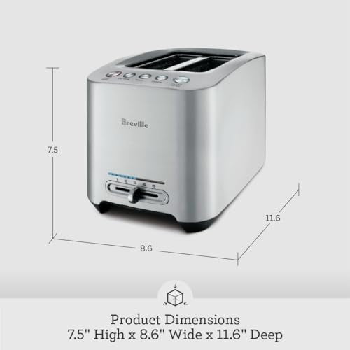 Breville BTA820XL Die-Cast Smart Toaster, 2 Slice, Brushed Stainless Steel - My Kitchen Products