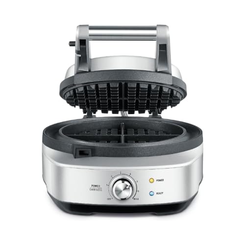 Breville BWM520XL No-Mess Classic Round Waffle Maker, Brushed Stainless Steel - My Kitchen Products