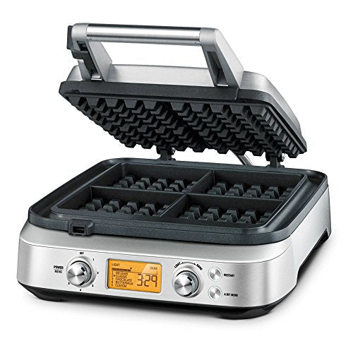 Breville BWM640XL Smart 4-Slice Waffle Maker, Silver - My Kitchen Products