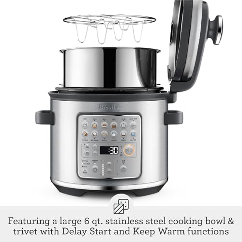 Breville Fast Slow Go Pressure Cooker BPR680BSS, Brushed Stainless Steel - My Kitchen Products