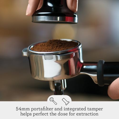 Breville Infuser Espresso Machine BES840XL, 10.25 x 12.5 x 13.25 Inches, Black Sesame - My Kitchen Products